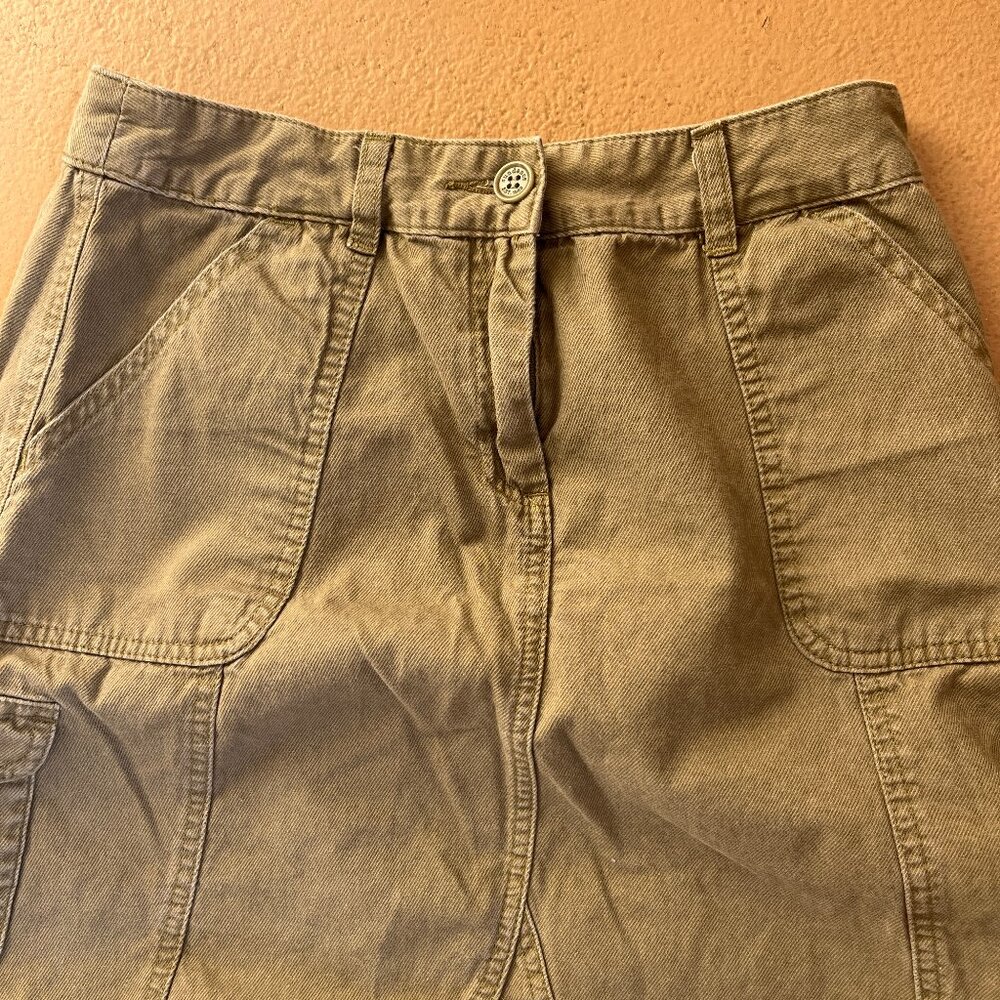 NWOT Sundance Catalog Y2K W6 Cargo Skirt Size 2 4 Vintage - Picture 2 of 6